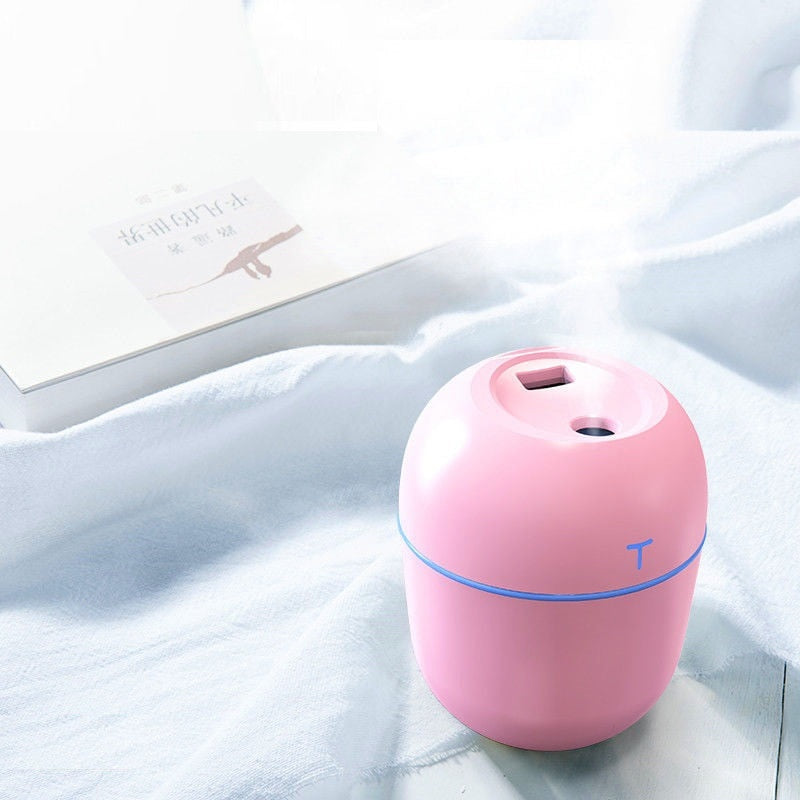 Ultrasonic Air Humidifier Household Moisturizing Spray Student Dormitory Car Humidification Aromatherap with LED Night Light