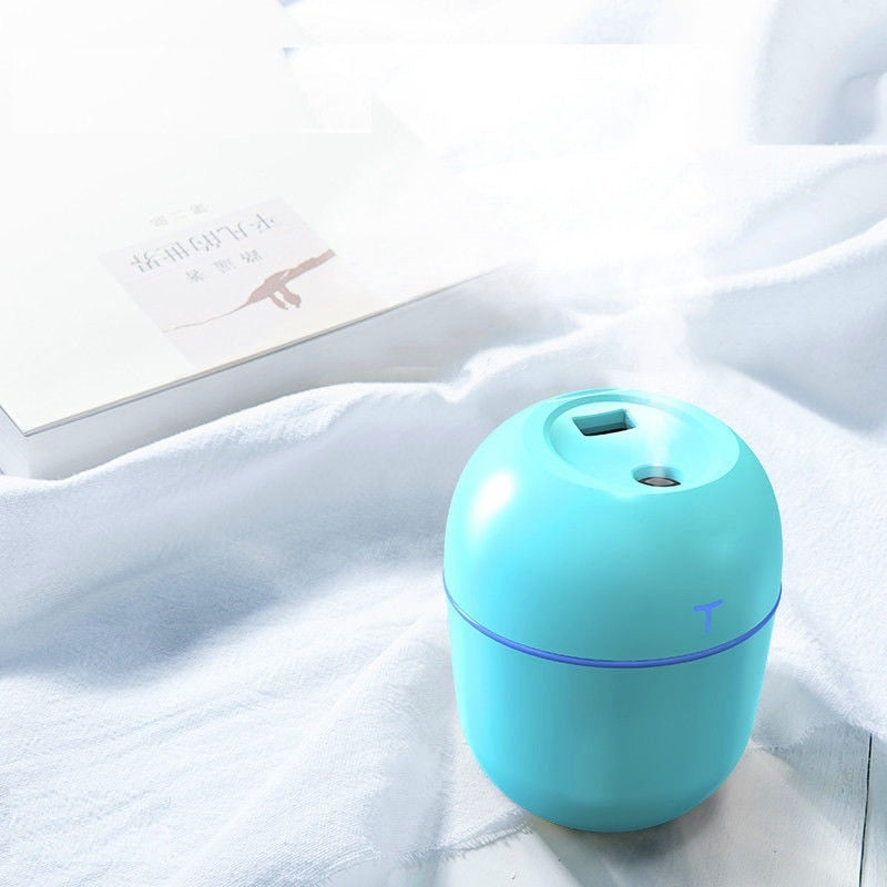 Ultrasonic Air Humidifier Household Moisturizing Spray Student Dormitory Car Humidification Aromatherap with LED Night Light