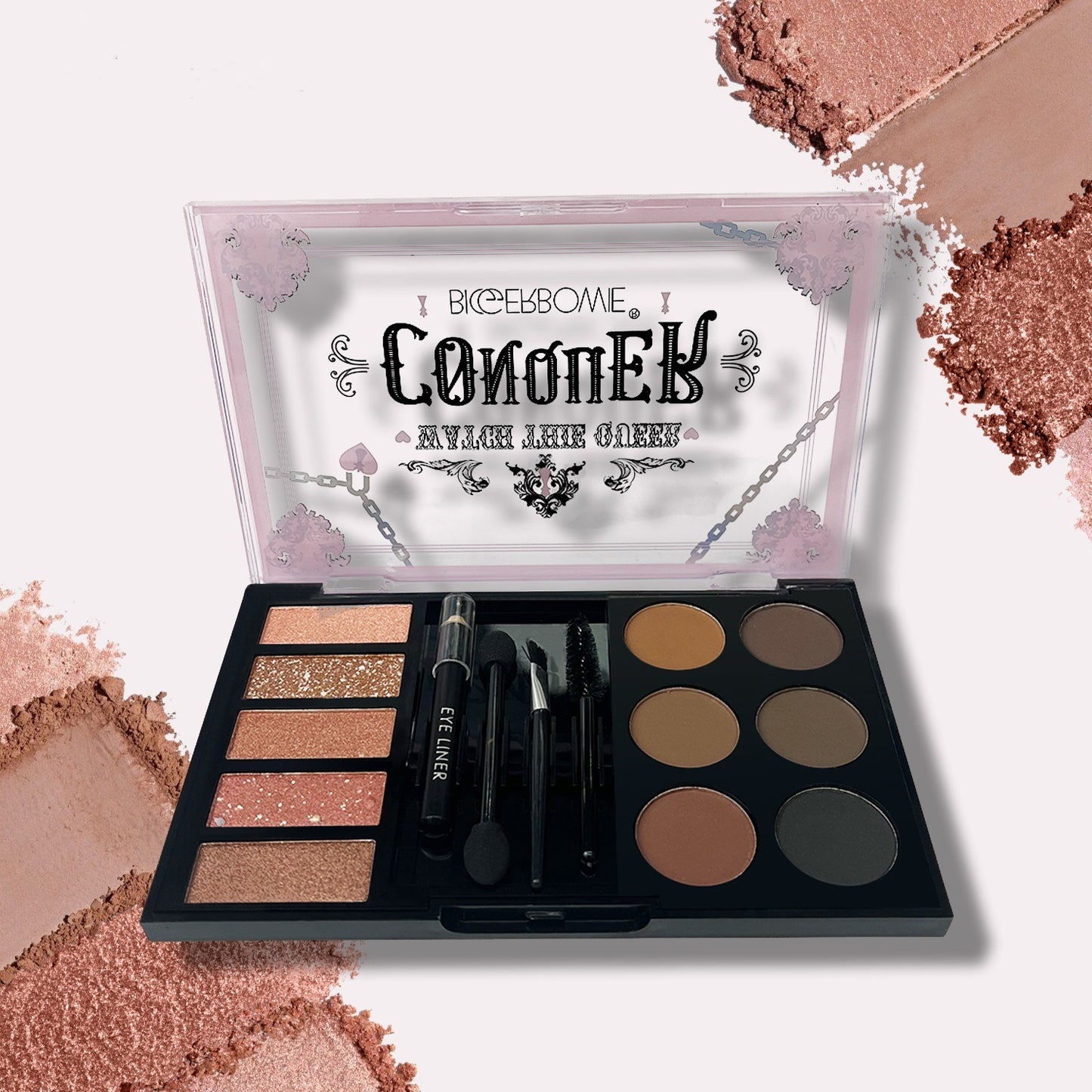 Eyeshadow eyebrow powder eyebrow cream comprehensive tray with tools
