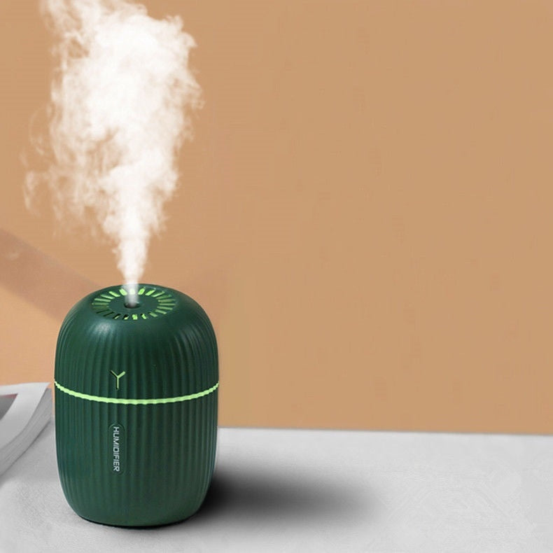 Ultrasonic Air Humidifier Household Moisturizing Spray Student Dormitory Car Humidification Aromatherap with LED Night Light