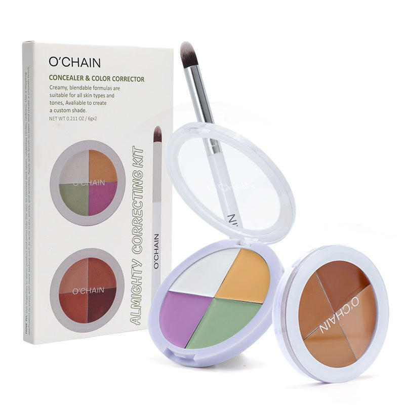 O'CHAINFour-color concealer set to cover spots, acne, dark circles, tear trough concealer