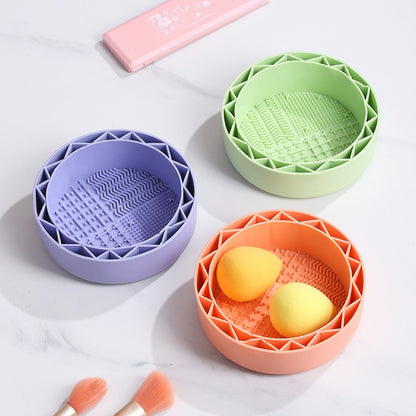 Reusable Makeup Brushes Cleaning Bowl Soft Texture Silicone Cosmetic Beauty Washing Bowl