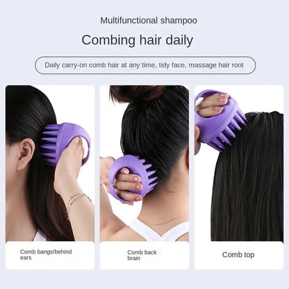 Portable Long Tooth Shampoo Brush Handheld Round Soft Scalp Massage Brush Bath Massage Brush Hair Shower Brush Comb Hair Care