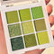 INSFANY eye shadow avocado jam green eye shadow nine-square eye shadow palette brightens the eyes