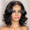 Ladies Wig Short Curly Hair Black Big Wave Chemical Fiber Front Lace Curly High Temperature Silk Headgear