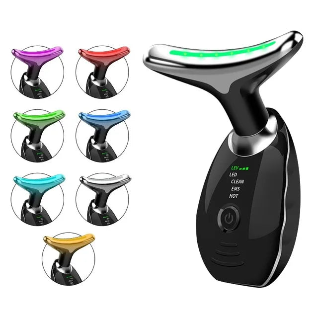 7 colors -Purpose Lifting And Firming Facial Massage Device Neck Face Massager Neck Face Beauty Device In  Portable Face Massager