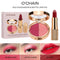 O'CHAINPearlescent two-color eyeshadow matte lipstick does not fade, non-sticky cup powdery delicate eyeshadow palette