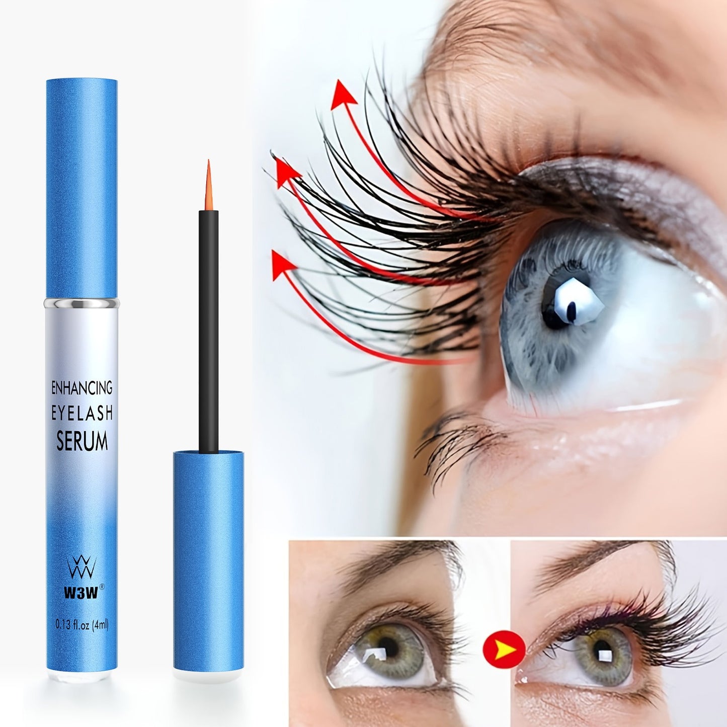 W3W Eyelash serum black thick Eyelash serum long curling