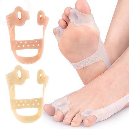 Thumb eversion tension band with double hole large foot bone overlapping toe splitter, flexible and wear-resistant small toe ela