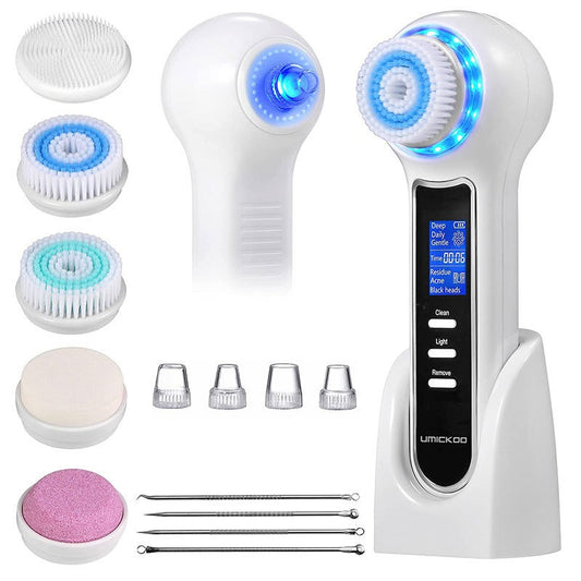 3 In 1 Electric Facial Cleaner Sonic Vibration Facial Brush Machine Waterproof Facial Cleansing Brush