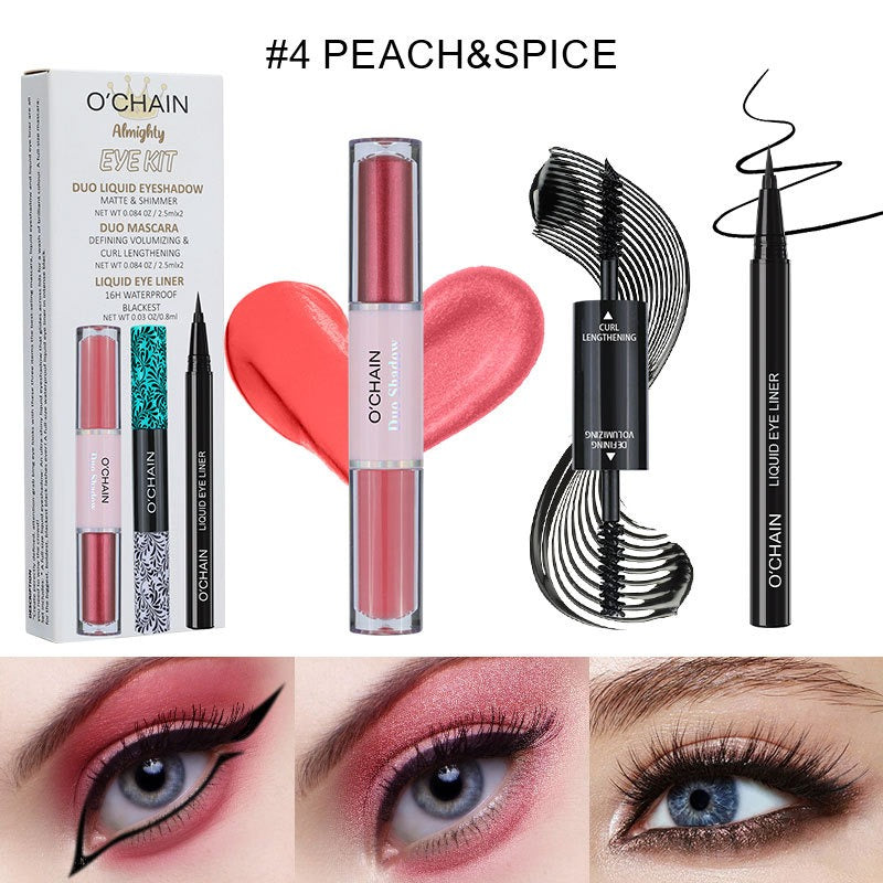 O'CHAI NMascara, long, thick, curling eyeliner, ultra-fine waterproof, non-smudge liquid eyeshadow